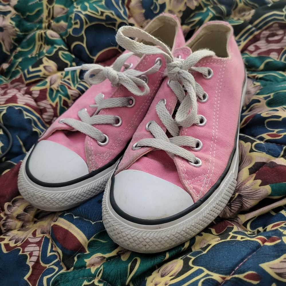 Pink Converse Low Tops
